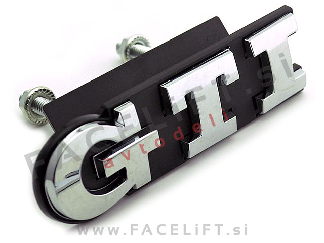 VW GTI emblem za masko kromiran (sijaj) VW GTI emblem za masko kromiran (sijaj)