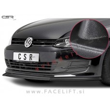 VW Golf 7 12-17 podaljšek sprednjega odbijača črni (mat)