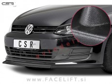 VW Golf 7 12-17 podaljšek sprednjega odbijača črni (mat)