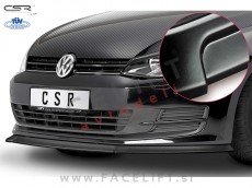 VW Golf 7 12-17 podaljšek sprednjega odbijača črni (mat)