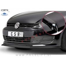 VW Golf 7 12-17 podaljšek sprednjega odbijača črni (sijaj)