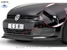 VW Golf 7 12-17 podaljšek sprednjega odbijača črni (sijaj)
