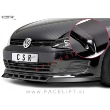 VW Golf 7 12-17 podaljšek sprednjega odbijača črni (sijaj)