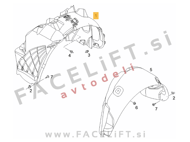 Opel Corsa D / S07 (06-11) / sprednji kolotek / levi Opel Corsa D / S07 (06-11) / sprednji kolotek / levi