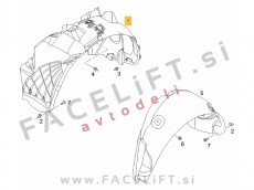 Opel Corsa D / S07 (06-11) / sprednji kolotek / desni Opel Corsa D / S07 (06-11) / sprednji kolotek / desni