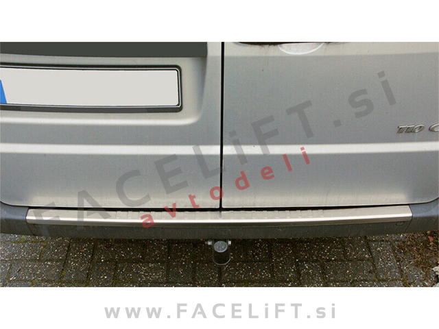 Mercedes Vito W639 03-14 zaščita zadnjega odbijača srebrna (mat)