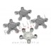 Audi emblemi za platišča 135mm sivi