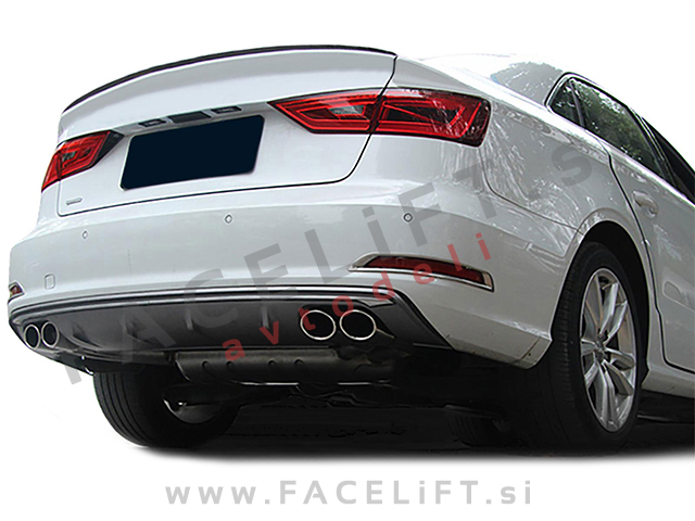 Audi A3 8V Cabriolet Limuzina 12-16 difuzor z nastavki za izpuh