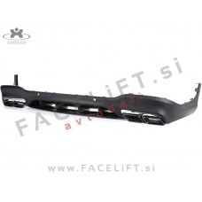 Mercedes GLC X253 AMG Line 15-19 difuzor z nastavki za izpuh črni sijaj Mercedes GLC X253 AMG Line 15-19 difuzor z nastavki za izpuh črni sijaj