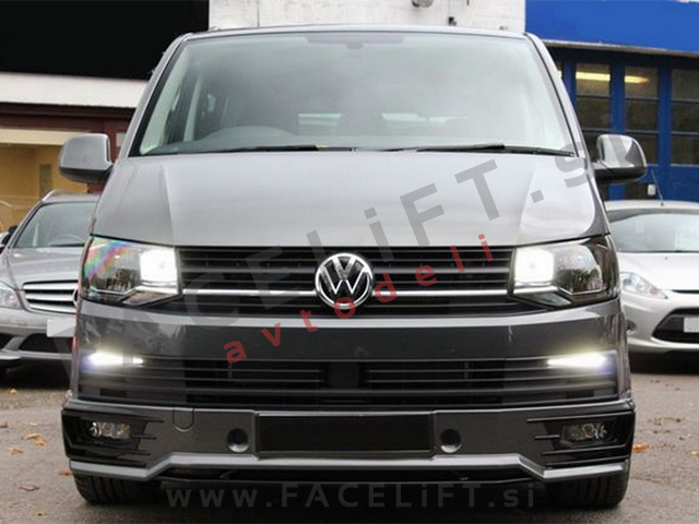VW T6 15-21 podaljšek sprednjega odbijača Sportline izgled