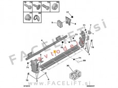 Fiat Ducato 06-14 zadnji odbijač (srednji del)