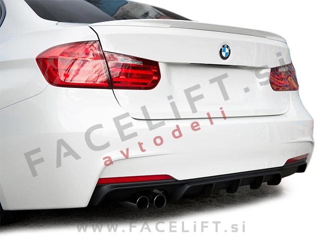 BMW 5 F10 F11 M 10-17 difuzor M-Performance črni (mat) BMW 5 F10 F11 M 10-17 difuzor M-Performance črni (mat)