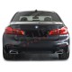 BMW 5 Limuzina G30 M 17- difuzor M-Performance izgled črni (mat)
