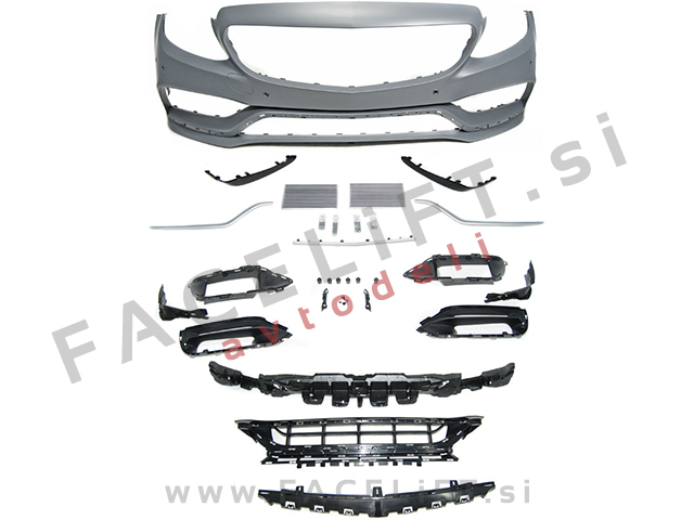 Mercedes C S205 W205 18-21 sprednji odbijač AMG C63 izgled PDC Mercedes C S205 W205 18-21 sprednji odbijač AMG C63 izgled PDC