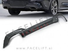 BMW 3 G20 G21 M 19- difuzor M340i izgled črni (sijaj)