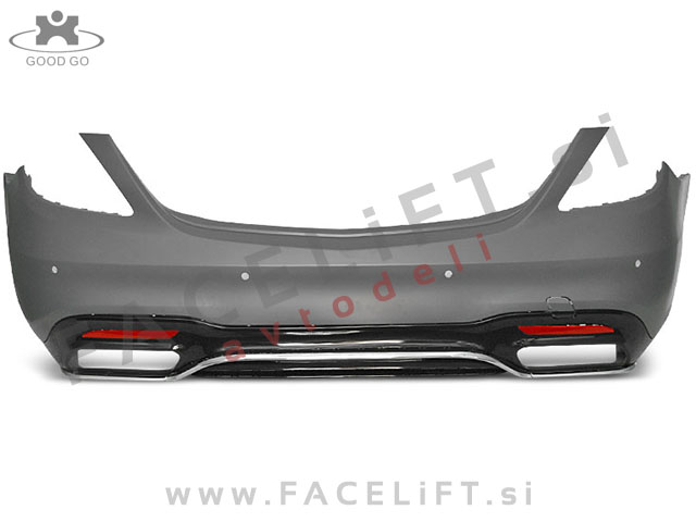 Mercedes S W222 17-20 zadnji odbijač AMG S63 izgled PDC