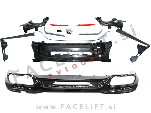 Mercedes S W222 17-20 zadnji odbijač AMG S63 izgled PDC