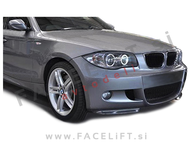 BMW 1 E81 E87 04-12 podaljški sprednjega odbijača karbon (sijaj)