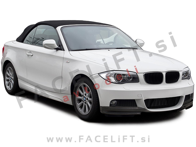 BMW 1 E82 E88 07-13 podaljški sprednjega odbijača karbon (sijaj)