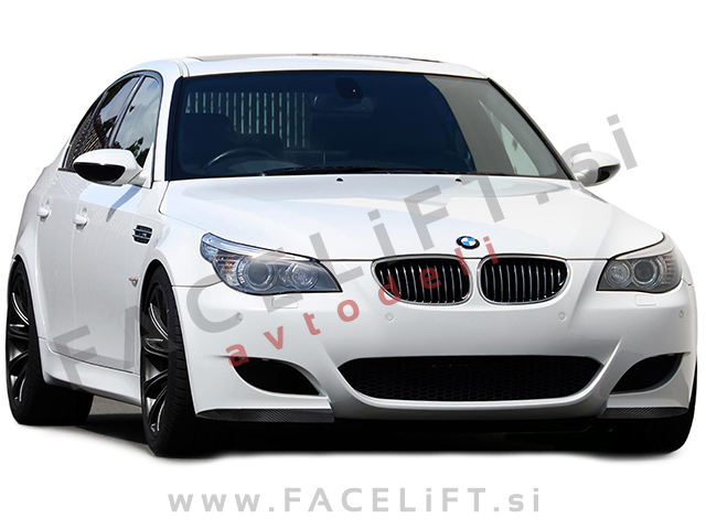 BMW 5 E60 E61 03-10 podaljški sprednjega odbijača karbon (sijaj) BMW 5 E60 E61 03-10 podaljški sprednjega odbijača karbon (sijaj)