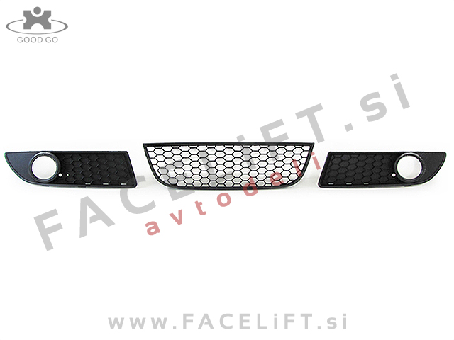 VW Polo / 9N3 (05-09) / set mrež sprednjega odbijača / GTI izgled