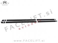 Audi 100 C4 90-94 zaščitne letve vrat črne (mat)