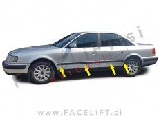 Audi 100 C4 90-94 zaščitne letve vrat črne (mat)