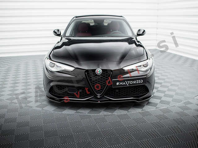 Podaljšek sprednjega odbijača V.1 črni sijaj Alfa Romeo Giulia Veloce 952 16-
