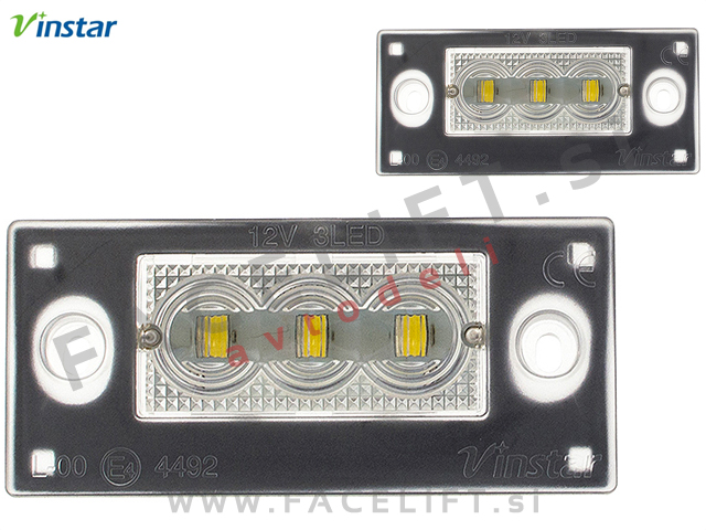Audi A4 Karavan B5 8D 99-01 LED osvetlitev registrske tablice z ohišjem