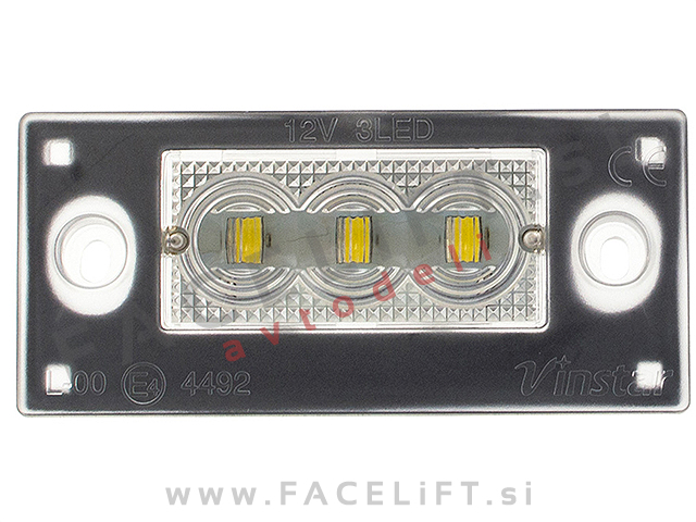 Audi A4 Karavan B5 8D 99-01 LED osvetlitev registrske tablice z ohišjem