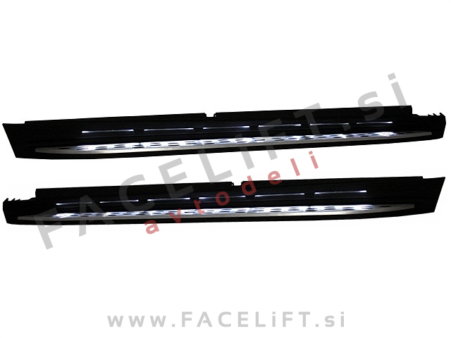 Mercedes GL X166 12-15 bočne stopnice z LED osvetlitvijo