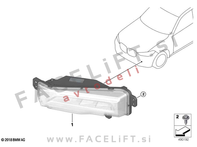 BMW X7 / G07 (19- ) / LED meglenka / desna BMW X7 / G07 (19- ) / LED meglenka / desna