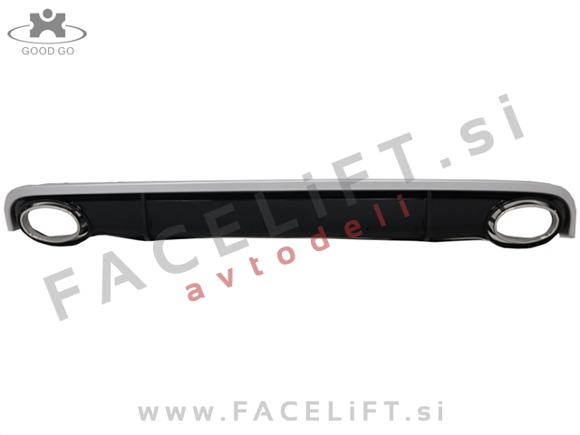 Audi A7 10-14 difuzor z nastavki za izpuh RS7 izgled