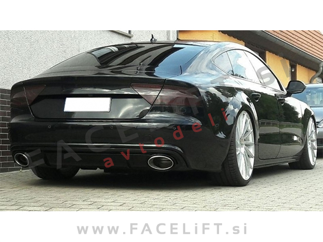 Audi A7 10-14 difuzor z nastavki za izpuh RS7 izgled Audi A7 10-14 difuzor z nastavki za izpuh RS7 izgled