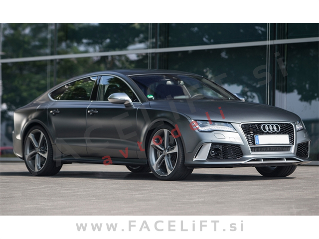 Audi A7 4G 10-14 sprednji odbijač RS7 izgled PDC SRA