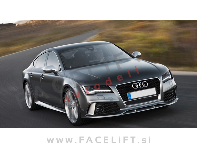 Audi A7 4G 10-14 sprednji odbijač RS7 izgled PDC SRA