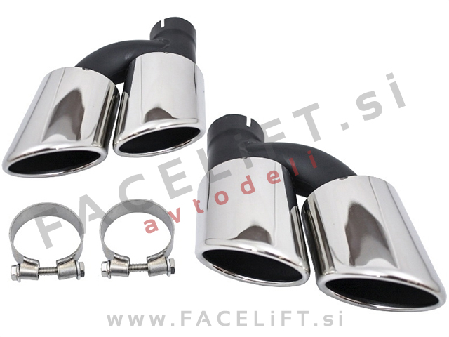 Audi A5 8F 8T 07-16 nastavki za izpuh S line izgled Audi A5 8F 8T 07-16 nastavki za izpuh S line izgled