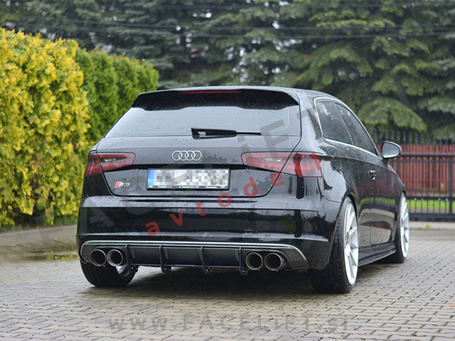 Audi A3 / 8V (12-16) / difuzor zadnjega odbijača Audi A3 / 8V (12-16) / difuzor zadnjega odbijača