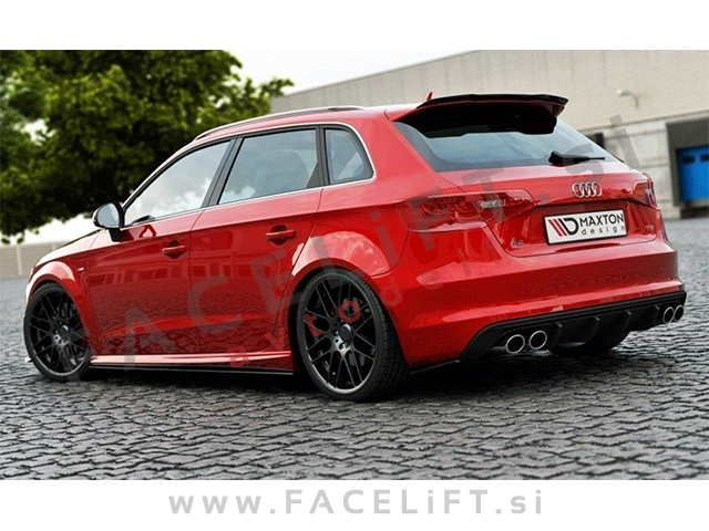 Audi A3 8V 12-16 podaljški zadnjega odbijača Audi A3 8V 12-16 podaljški zadnjega odbijača