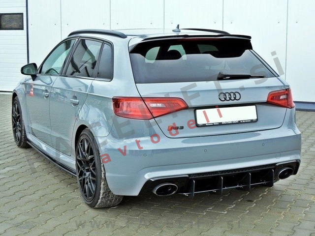 Audi RS3 Sportback 8V 12-16 difuzor zadnjega odbijača Audi RS3 Sportback 8V 12-16 difuzor zadnjega odbijača