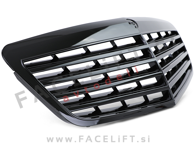 Mercedes S / W221 (09-13) / maska / črna (sijaj)