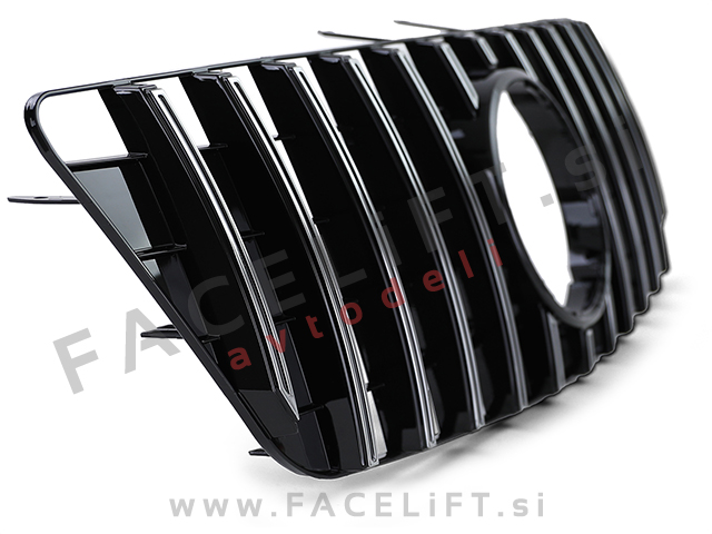 Mercedes ML / W164 (08-11) / maska / kromirana črna (sijaj) Mercedes ML / W164 (08-11) / maska / kromirana črna (sijaj)