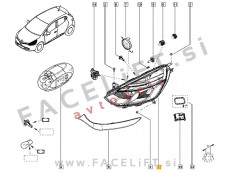 Renault Clio 4 / (16-19) / žaromet / levi Renault Clio 4 / (16-19) / žaromet / levi