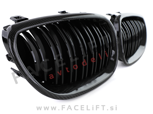 BMW 5 / E60 E61 (03-10) / ledvičke / karbon (sijaj)
