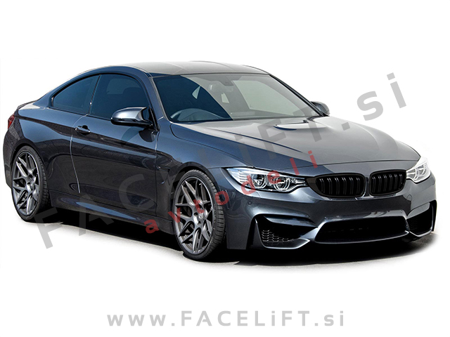 BMW 4 F32 F33 F36 13- ledvičke karbon (sijaj)