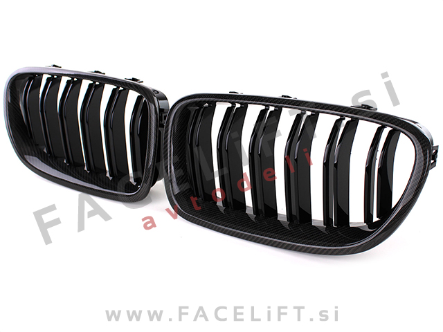 BMW 5 F10 F11 10-17 ledvičke karbon (sijaj)