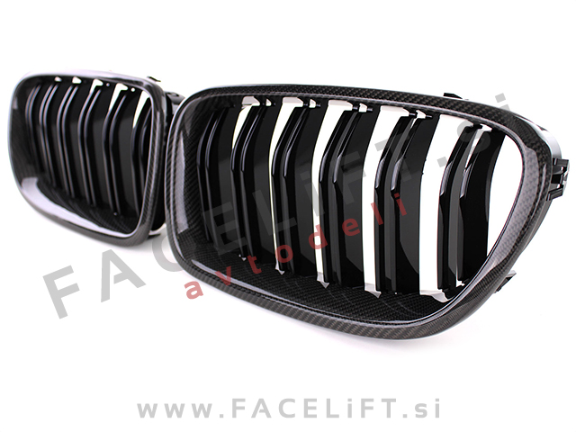 BMW 5 F10 F11 10-17 ledvičke karbon (sijaj)