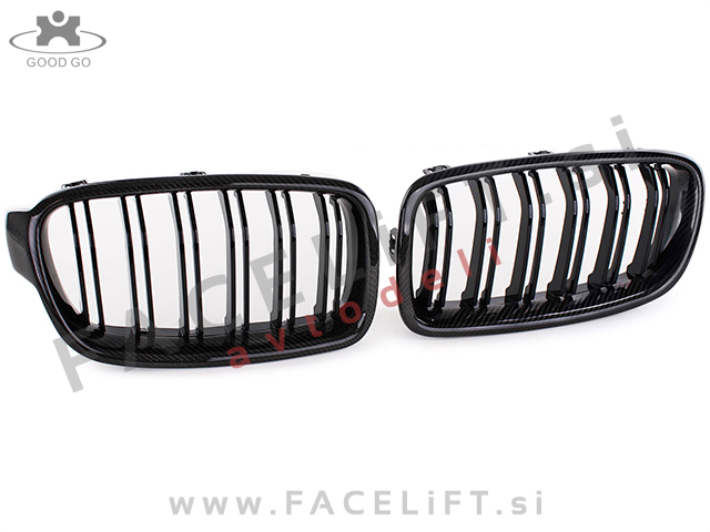 BMW 3 F30 F31 11-19 ledvičke karbon sijaj