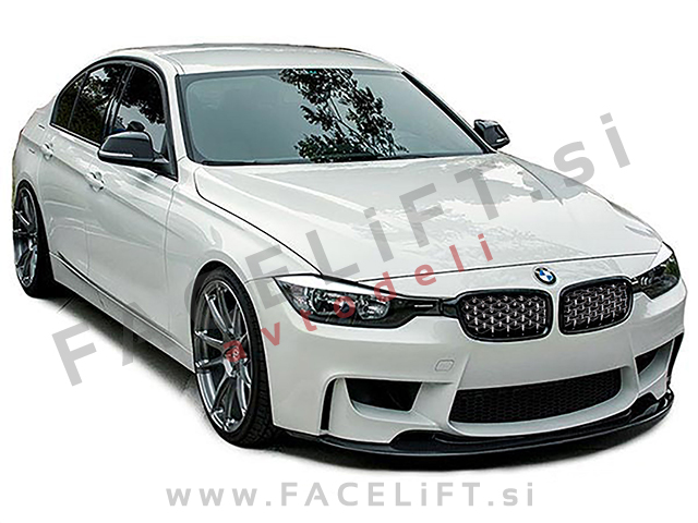 BMW 3 F30 F31 11-19 ledvičke črne kromirane (sijaj)
