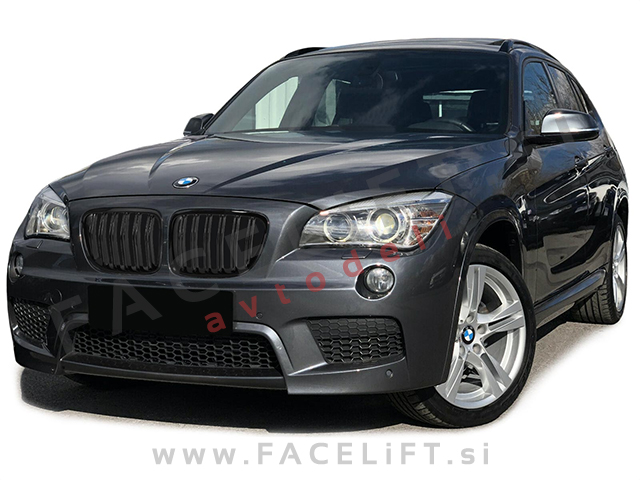 BMW X1 E84 09-15 ledvičke črne (sijaj)